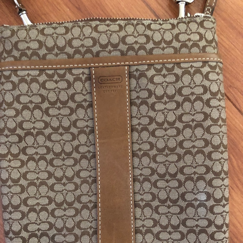 Authentic Coach small fabric messenger bag